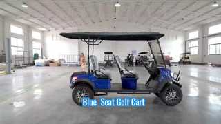 EV 골프 카트 시트 블루 퍼포먼스
