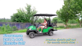 Florscence 2+2 & 4+2 elektrische golfkarretjes: gedetailleerde rondleiding en echte rijtest