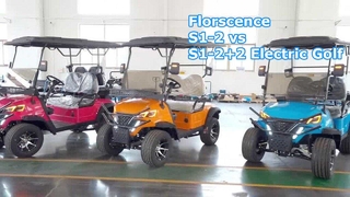 Florscence S1-2 versus S1-2+2 elektrische golfkarretjes: compact ontwerp, flexibele zitplaatsen
