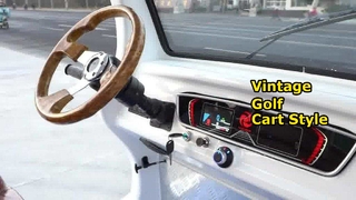 Florescence Vintage Electric Golf Cart Showcase