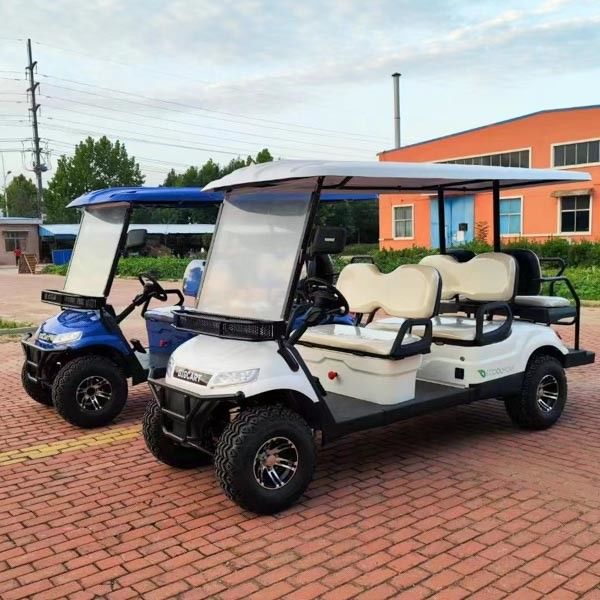 6 Seater Golf Carts Customized Lead Acid Battery Operated  For Sale Off Road