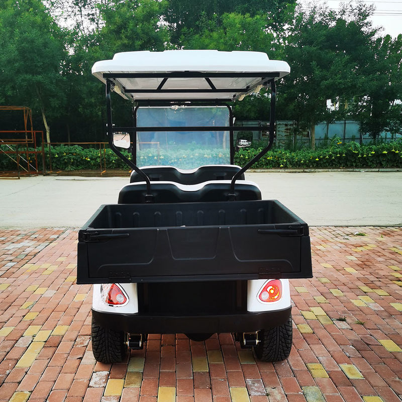 White LSV EV Utility Cargo Golf Cart Vehicle 4 Seater For Farm Garden