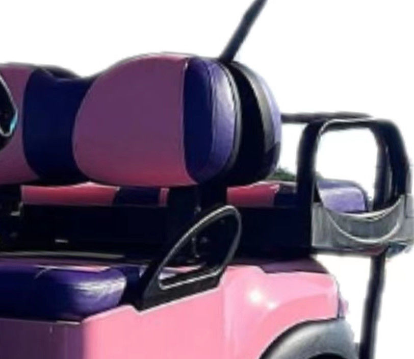 분홍색 2-4명의 여객 Aetric EV 골프 카트 Foldable 바람막이 유리를 가진 25 Mph-40 Mph