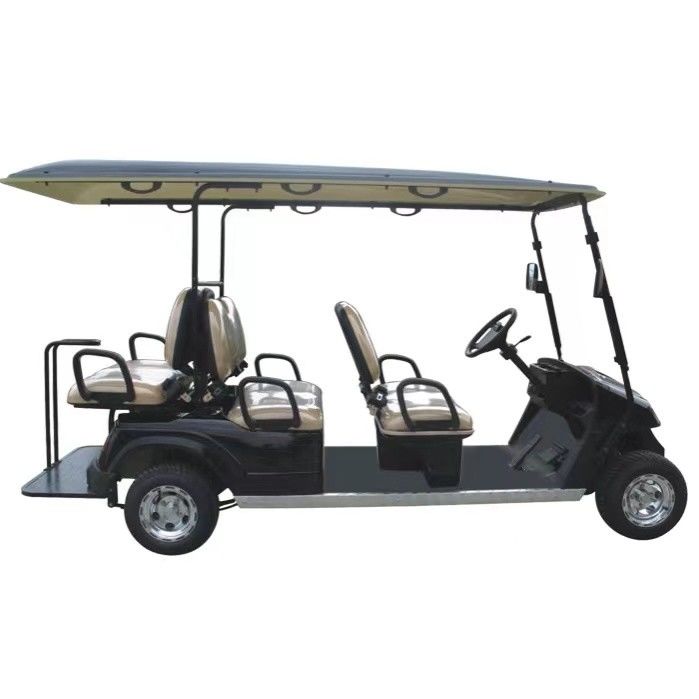 40 Mph 파워 스티어링 접이식 시트 LCD 헤드라이트 LED 스크린이 있는 4 6 Seater 리튬 이온 EV 글로벌 골프 카트