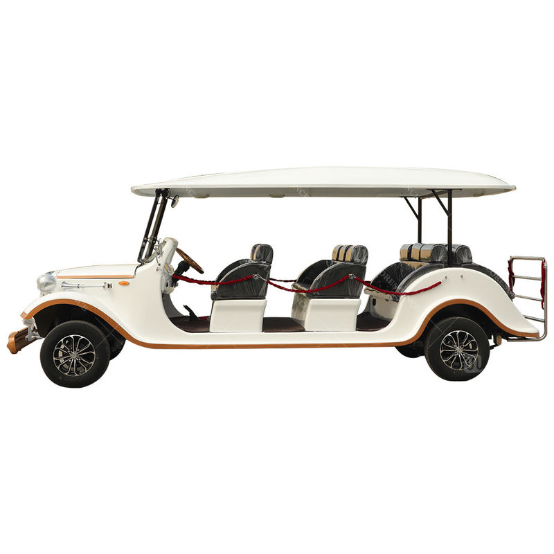 72v 200ah Lithium Battery 5KW AC Motor Classic Retro Sightseeing Cart 11 Seater With DG Certification