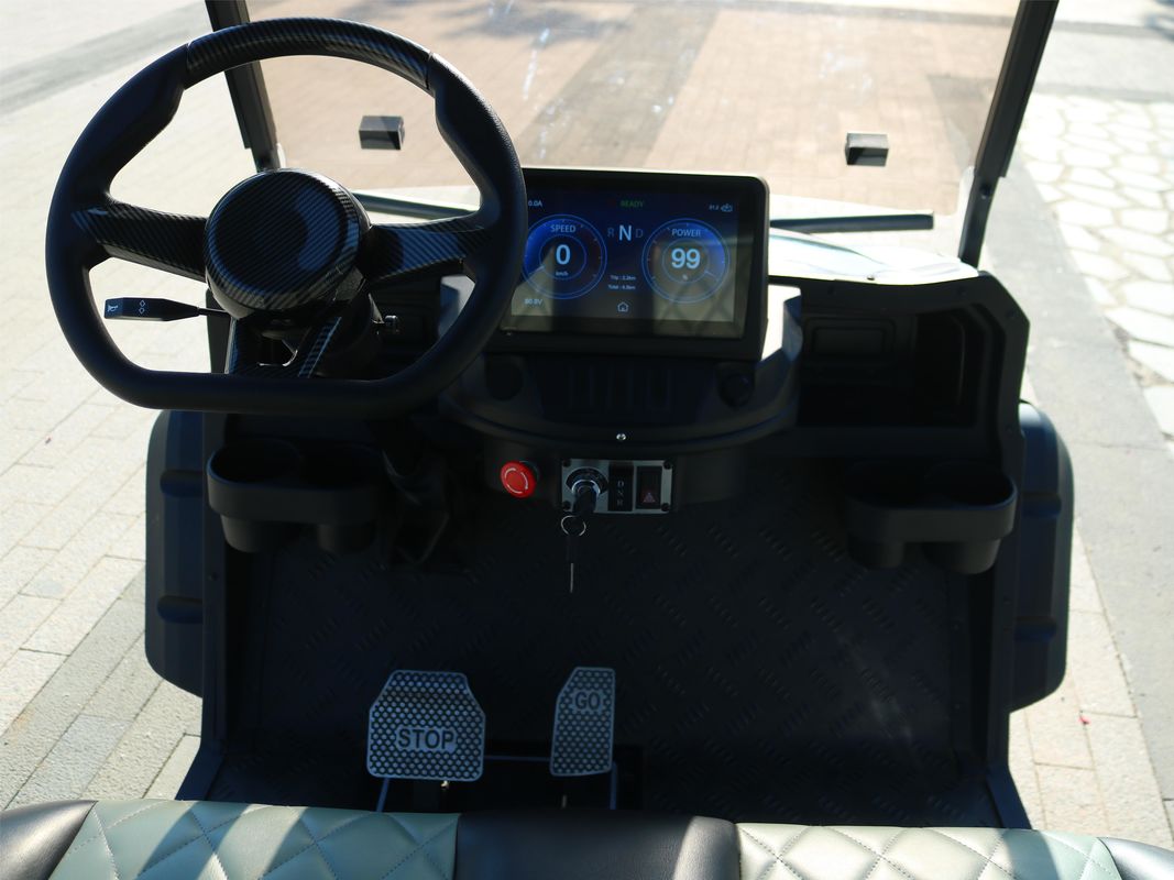 New Design 4 Seater Off Road Electric Golf Cart Lithium Battery Pu Seats Color Customized