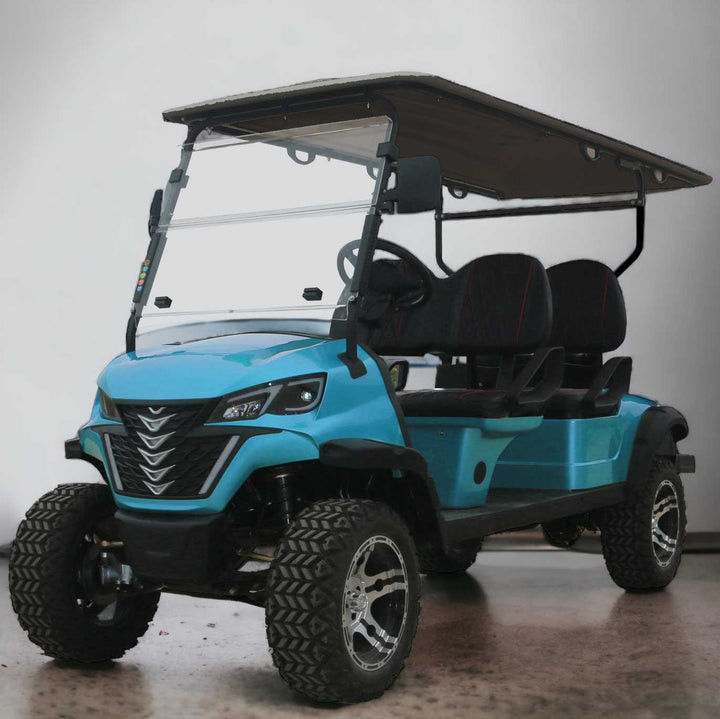 Color Customizable MacPherson Independent Suspension Electric Golf Cart 4kw Off-Road Tires