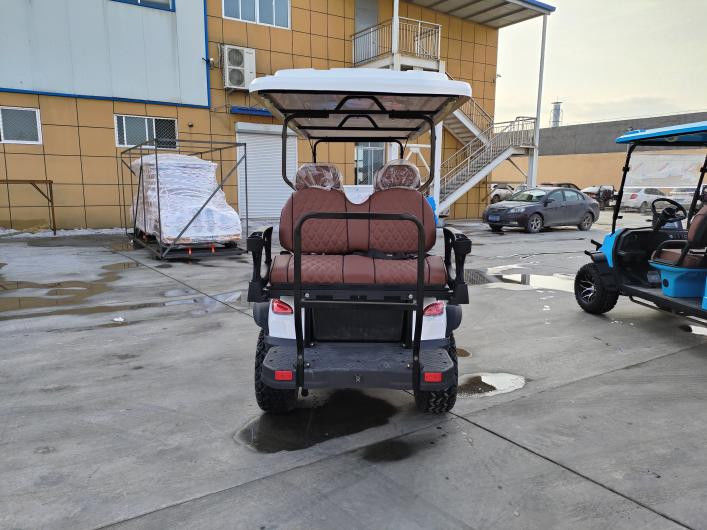 Customized Off Road Red 6 Seaters Golf Cart With AC Motor 3.5 KW Lead Acid Battery