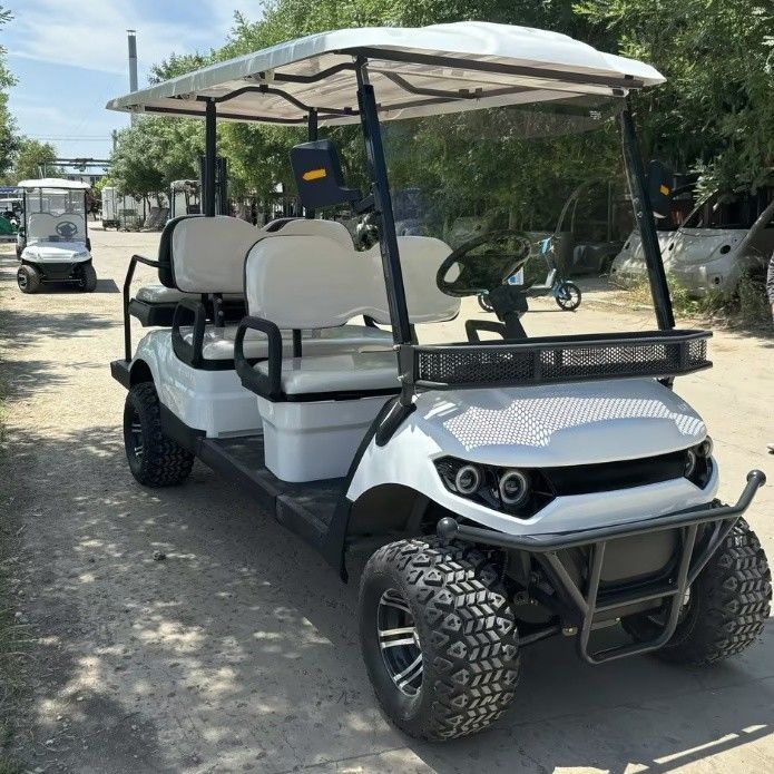 6 Person 48V 60V 72V 100AH Lead-Acid Cell Long Range Electric Golf  Buggy