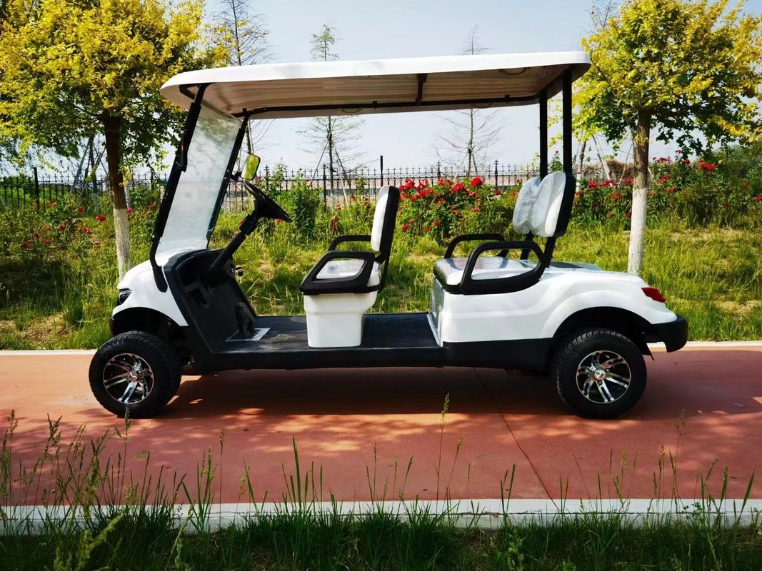 4 Seater Lead Acid Battery Powered EV Golf Cart Street Legal Off-Road Electric Golf  Cart