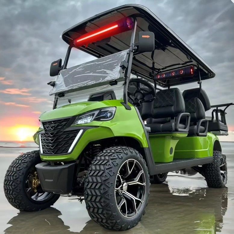 Curtis Controller EV Golf Cart High Power Motor 14 Tires Luxury Seats Best selling in the United States