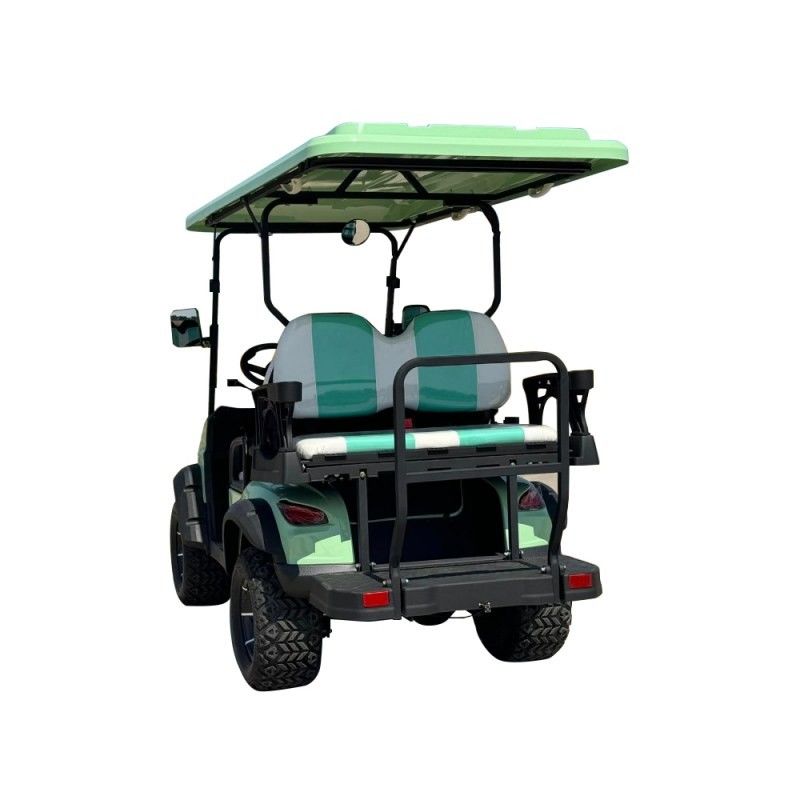 Green Color New 4 Seaters Golf Cart 4 Wheels Certificated 60v 100ah Lead-Acid Battery Minimum turning radius 5000mm