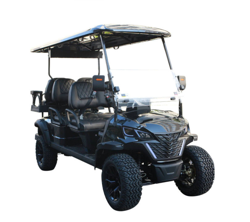 Limo Luxury Buggy 6-seater Electric golf cart 4+2 R12 4kw lithium battery off road