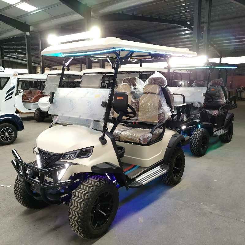 2 + 2 chỗ ngồi xe golf điện 4 chỗ ngồi nhà sang trọng McPherson treo giá nhà máy bán