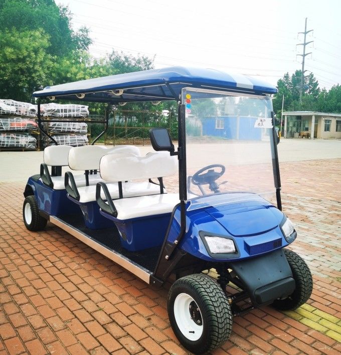 OEM New 6 Seaters Golf Cart 4 Wheels Certificated 60v 100ah Lead-Acid Battery Minimum turning radius 4000mm