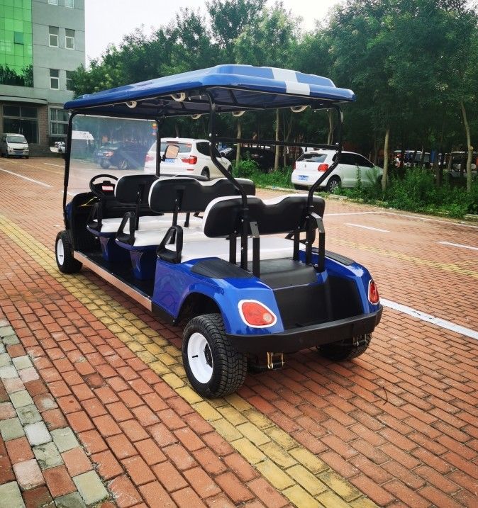 OEM New 6 Seaters Golf Cart 4 Wheels Certificated 60v 100ah Lead-Acid Battery Minimum turning radius 4000mm