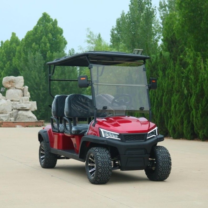 Electric Golf Cart 4-Seater Luxury Off-road Home McPherson Suspension Factory Price Sale