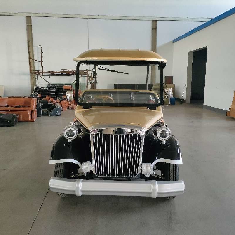 6 Seater Electric Golf Cart Outdoor Classic Car Transporting Visitors Amusement Parks Factory Price