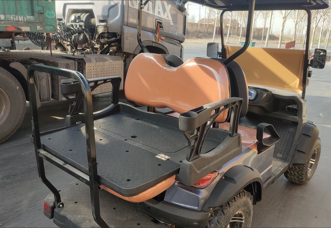 Black Color 4 Seater Golf Cart wheelbase 1720mm Ground clearance 235mm