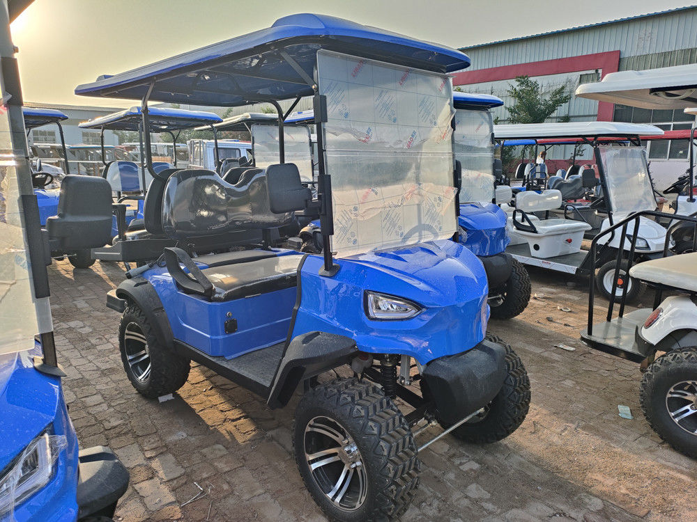 4 Seater Golf Cart Automatic Lightweight Brand New 2+2 Seats Luxury Long Range Golf  Buggy