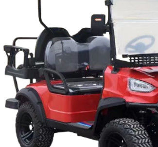 Red color 2 Seater Electric Off-Road Golf Cart High Power 12'' Tires 4kw Motor factory price on sale