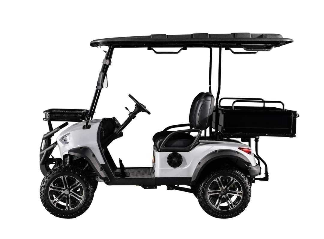 Hunting vehicle Buggy Off Road Electric Golf Cart  4-seater 2+2 seats cargo bucket without battery 4kw