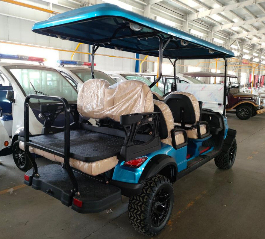 New Buggy 4 Wheel 6-seater Electric Golf Cart with 3.5kw 60V100Ah Lead-acid battery Caddie Seat