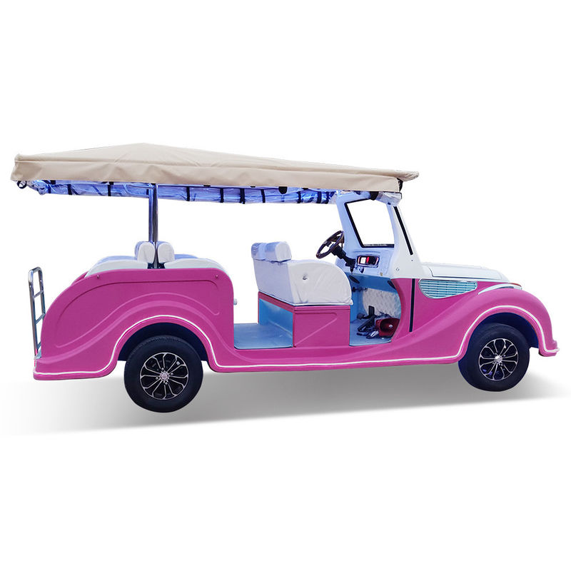 Electric Classic Car 8 Seater Vintage Cart Three Rows Of Seats 8 Passengers For Sale