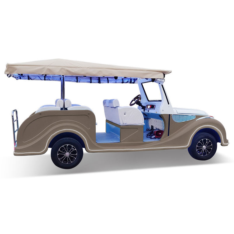 Electric Classic Car 8 Seater Vintage Cart Three Rows Of Seats 8 Passengers For Sale