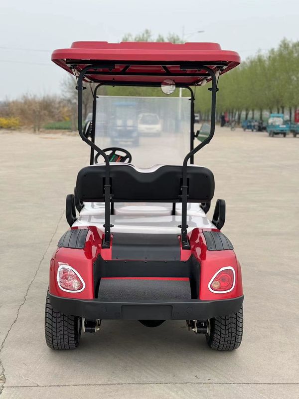 4 Passenger EV Golf Cart 4 Wheel 60V Lead Batteries 4KW AC System Electric Utility Vehicle