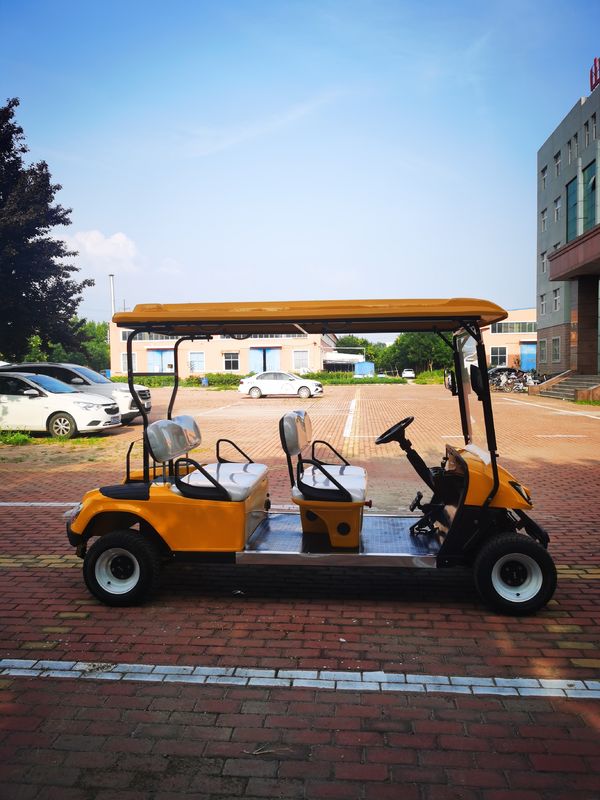 Logo Printing Customized 4 Seater Golf Cart 60 Volt Battery Powered Electric Golf  Cart