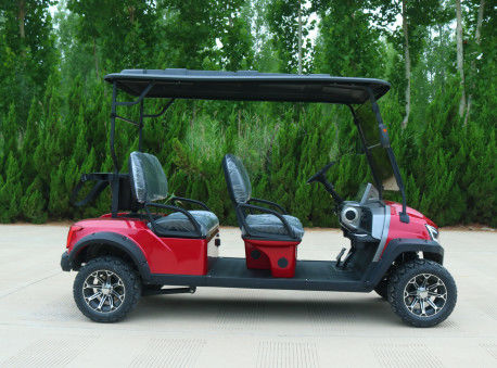 New Lifted REd Electric Golf Cart With Disc Brake And Lithium Battery Max Speed 35km/H Road Legal golf cart