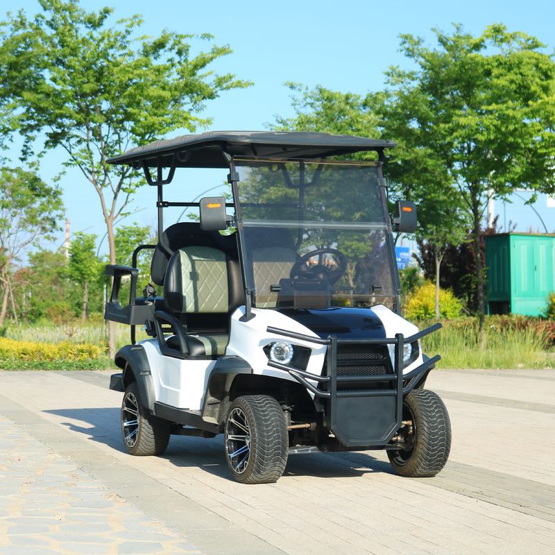 New 2+2 Seats 5kw Motor Electric Golf Cart Independent Suspension Electromagnetic Brake