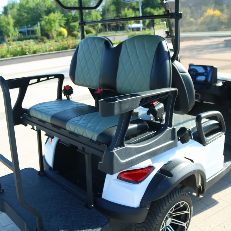 New 2+2 Seats 5kw Motor Electric Golf Cart Independent Suspension Electromagnetic Brake