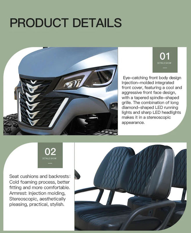Eco-Friendly Golf Buggy With Cutting-Edge Technology Featuring A Powerful 3.5KW AC Motor
