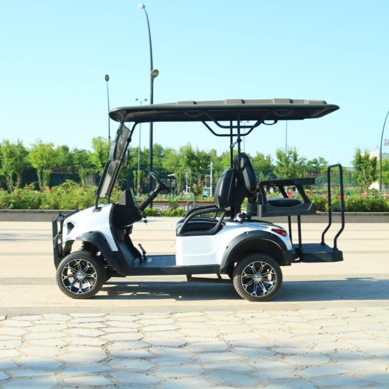 4 Seater Off Road Electric Golf Cart Lithium Battery New Design Pu Seats Color Customized