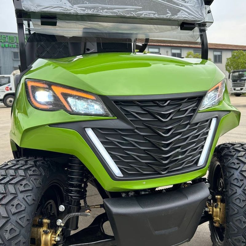 Green Color OEM 8 Seaters Golf Cart Off Road Customized White 72V 100Ah Lead Acid Battery