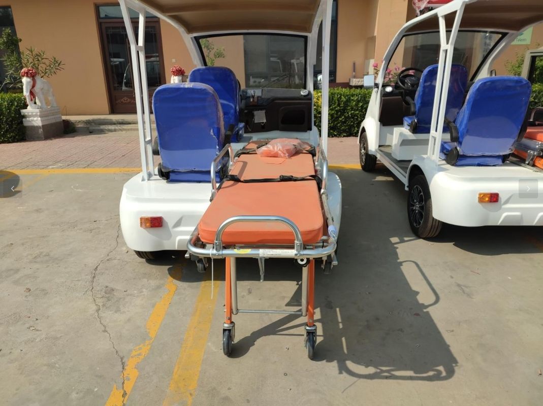 4 People Emergency Golf Cart Ambulance Lithium Battery Or Lead-acid Battery Factory Price With LED Headlight