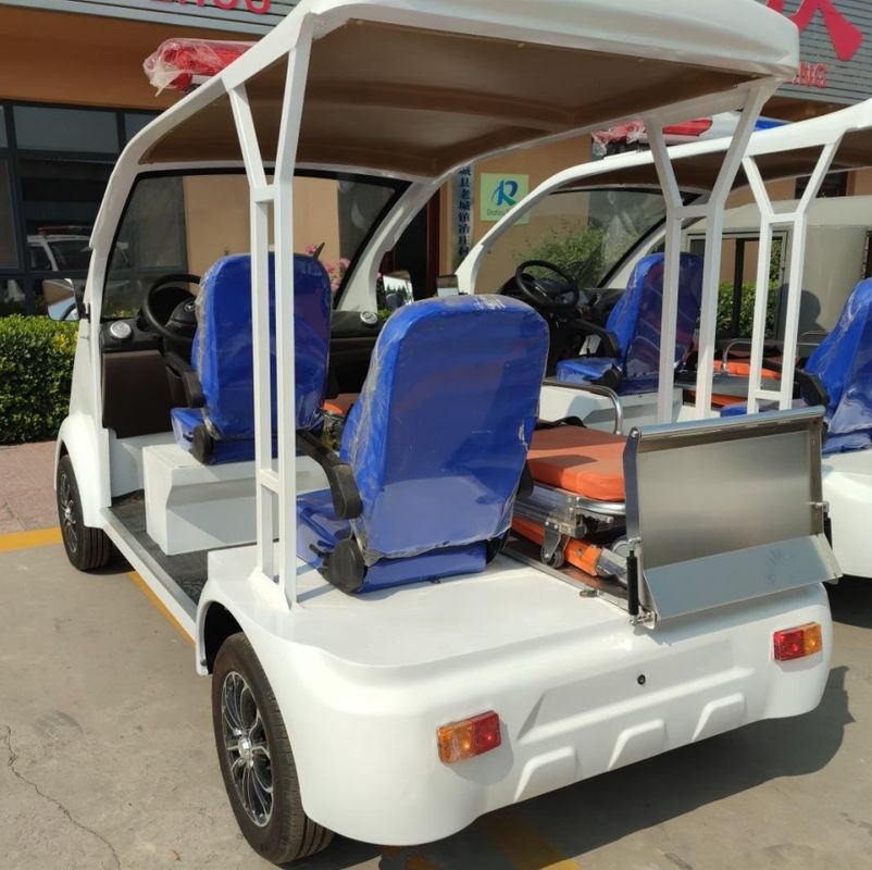 4 People Emergency Golf Cart Ambulance Lithium Battery Or Lead-acid Battery Factory Price With LED Headlight