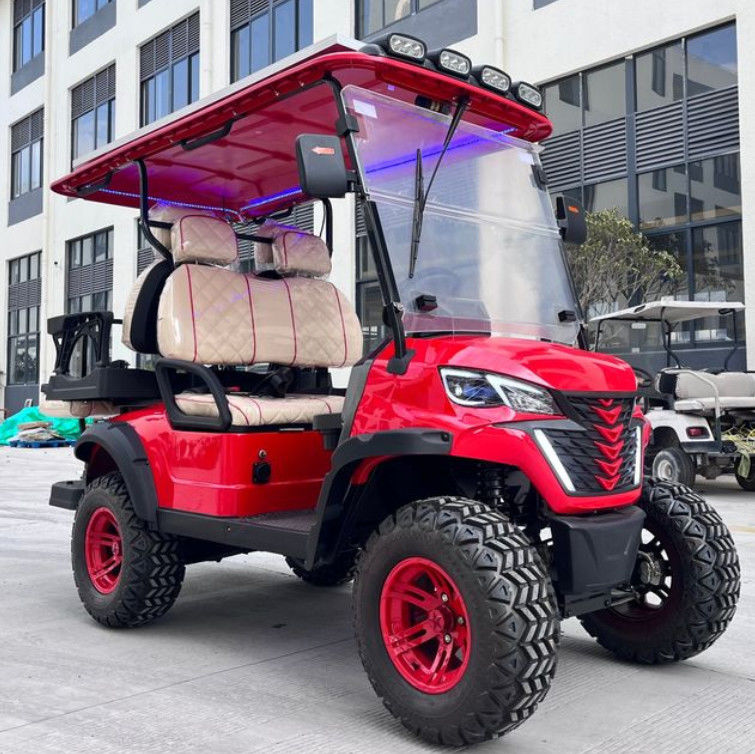 Luxury Golf Cart With AC Motor And Long-Range Lithium Battery Perfect For Resorts