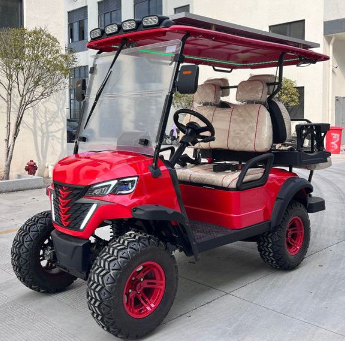 Luxury Golf Cart With AC Motor And Long-Range Lithium Battery Perfect For Resorts