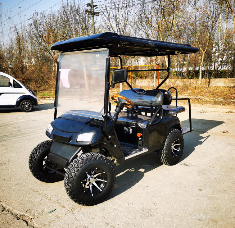 4 Seater Golf Cart Lithium Ion Battery Long Range Golf Trolley For Rough Terrain