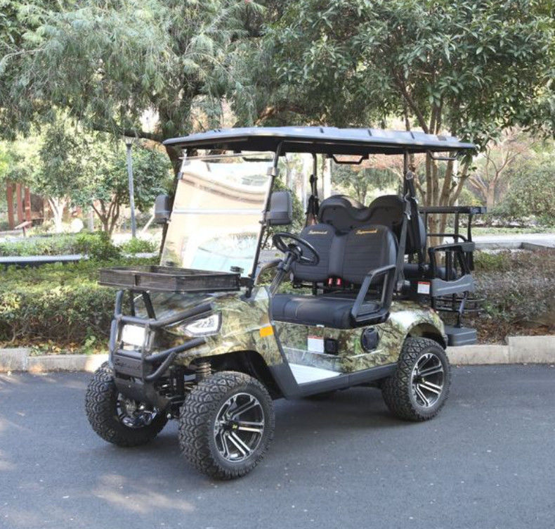 Electric Golf Cart With All-Terrain Tires Bluetooth Speakers And Ample Storage Space