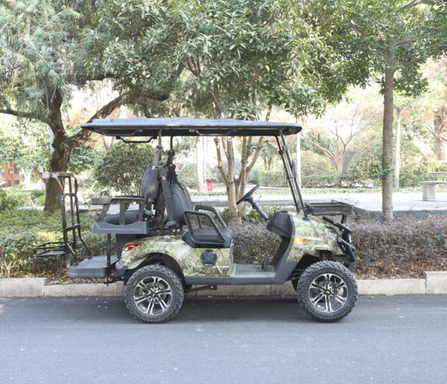 Electric Golf Cart With All-Terrain Tires Bluetooth Speakers And Ample Storage Space