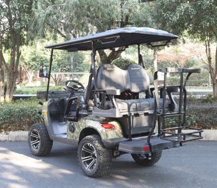 Electric Golf Cart With All-Terrain Tires Bluetooth Speakers And Ample Storage Space