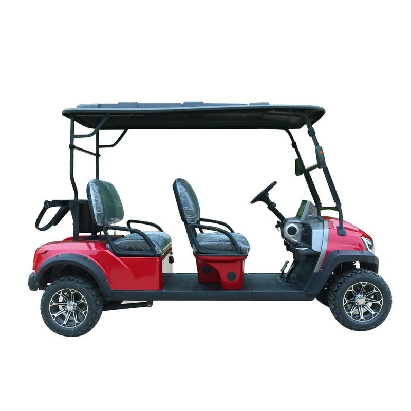 4kw 14 Inch Off Road Tire 4 Wheel Electric Golf Cart Independent Suspension Lithium Battery