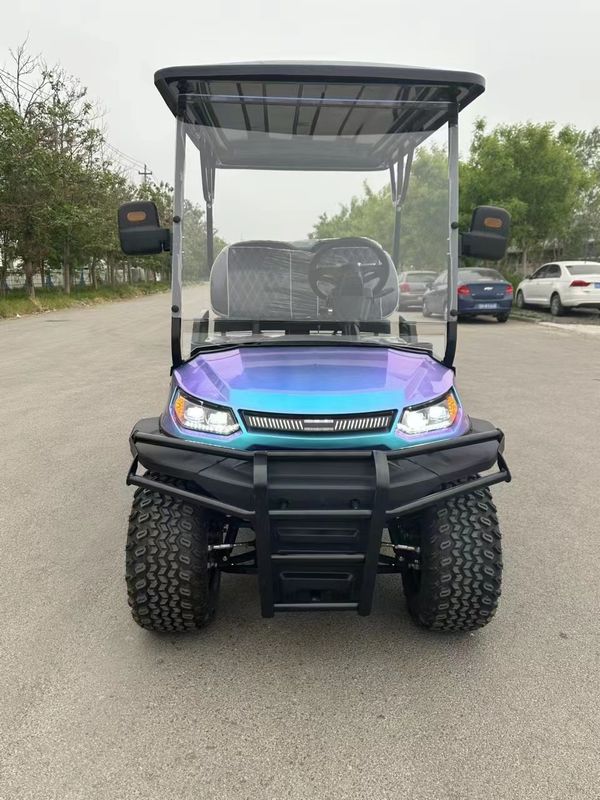 Max Speed 40km/H Golf Cart 4 Passenger Color Changing Paint Lithium Battery Off Road Tires