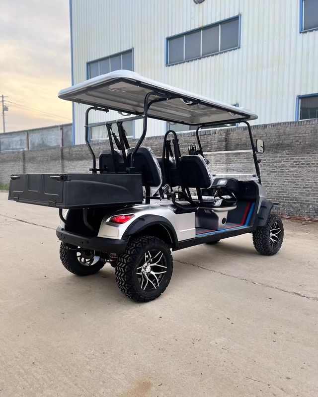 Electric Golf Cart With Heavy-Duty Frame Superior Battery Life Adjustable Steering Wheel