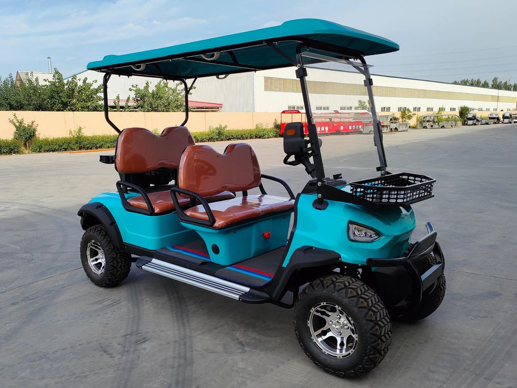 Factory Made Road Legal Blue Lithium Battery Power Electric Golf Cart 2 4 6 8 Seater Golf Cart Can Customized