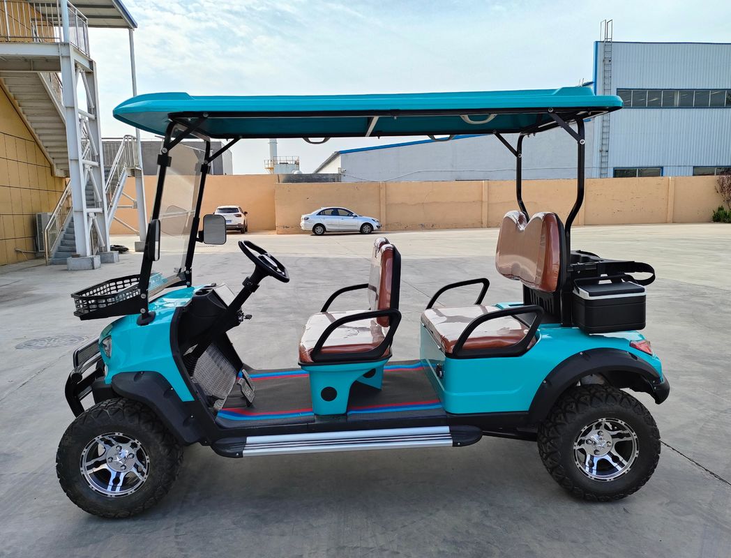 Factory Made Road Legal Blue Lithium Battery Power Electric Golf Cart 2 4 6 8 Seater Golf Cart Can Customized